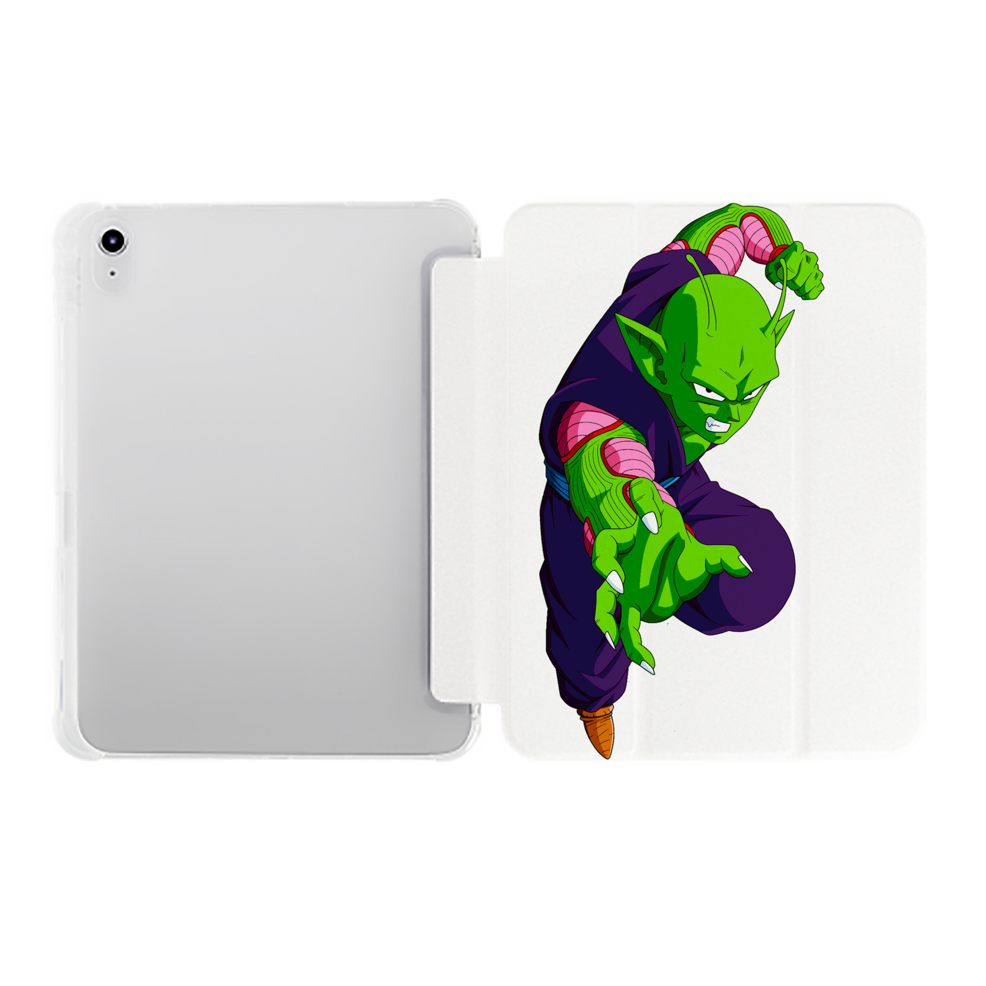 （画像用） ドラゴンボール ピッコロ DRAGON BALL Piccolo IPad ケース ペン収納付き 三つ折りスタンド PUレザー×シリコン 対応機種9.5/10.5/10.9インチ